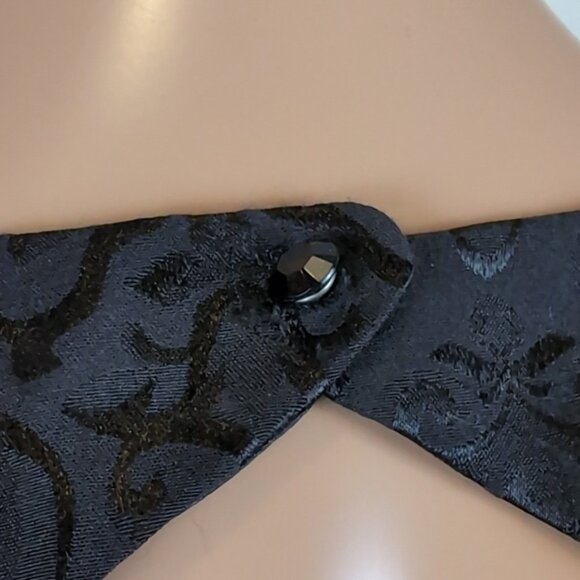 3/$20 Suzy Shier Sleeveless Jacquard Cocktail Dress Cut Out Brocade Sheath - Picture 6 of 12